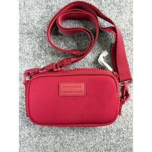 NEW Dagne Dover X Sephora Mara Neoprene phone sling rouge event LTD ED spice red